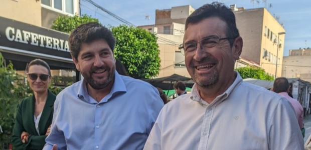El Presidente Fernando López Miras y Tomás Rubio unen fuerzas en Cieza para defender el agua y el Trasvase.
